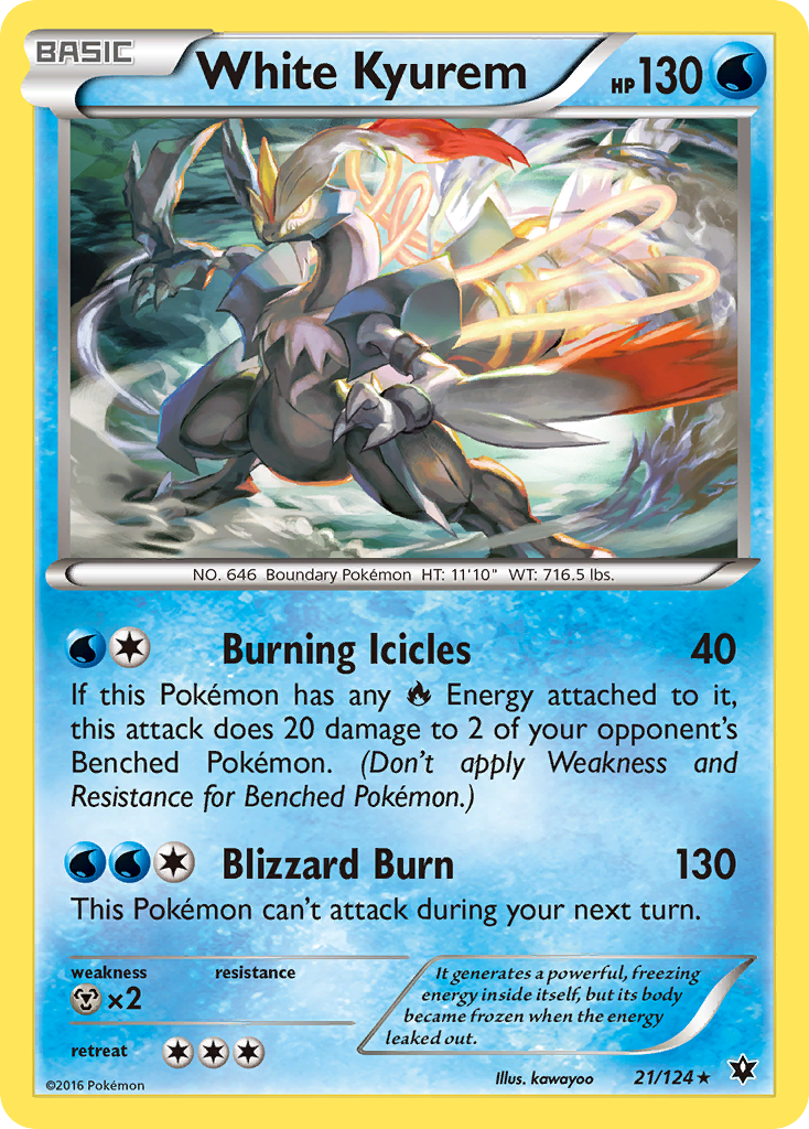 White Kyurem (21/124) [XY: Fates Collide] | Game Haven TX