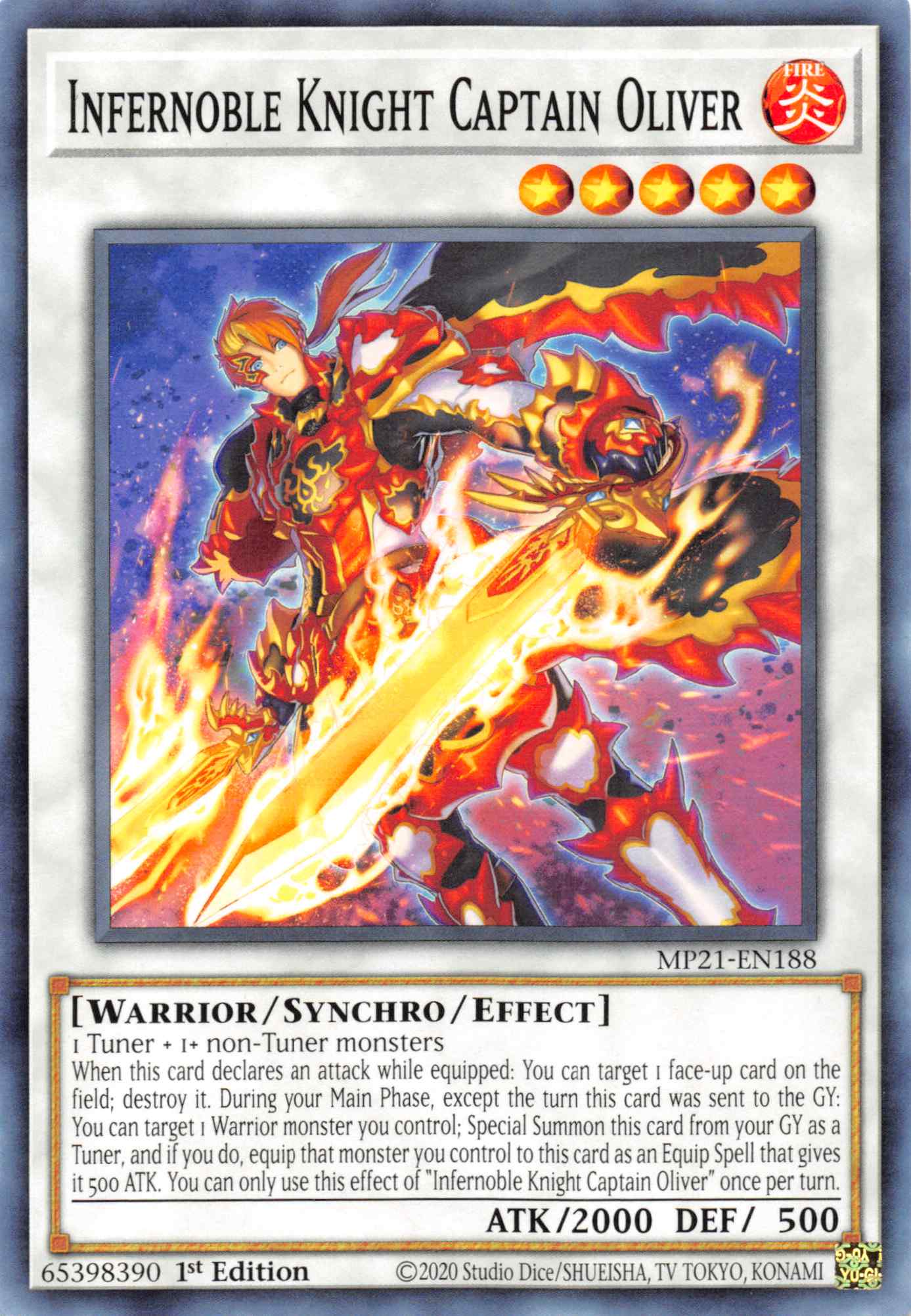 Infernoble Knight Captain Oliver [MP21-EN188] Common | Game Haven TX