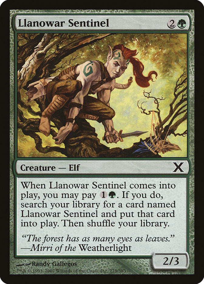 Llanowar Sentinel [Tenth Edition] | Game Haven TX
