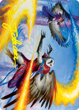 Teach by Example Art Card (Gold-Stamped Signature) [Strixhaven: School of Mages Art Series] | Game Haven TX