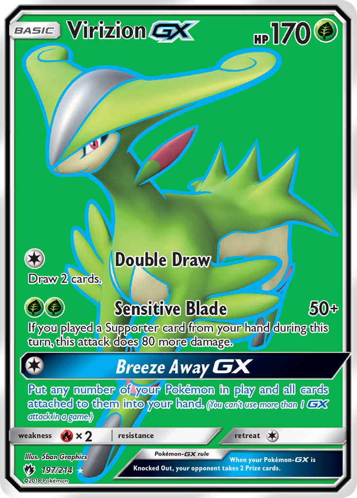 Virizion GX (197/214) [Sun & Moon: Lost Thunder] | Game Haven TX
