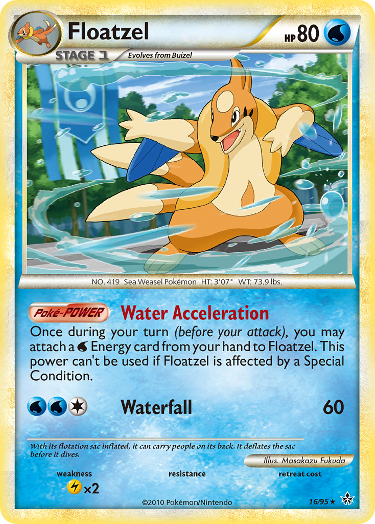 Floatzel (16/95) [HeartGold & SoulSilver: Unleashed] | Game Haven TX