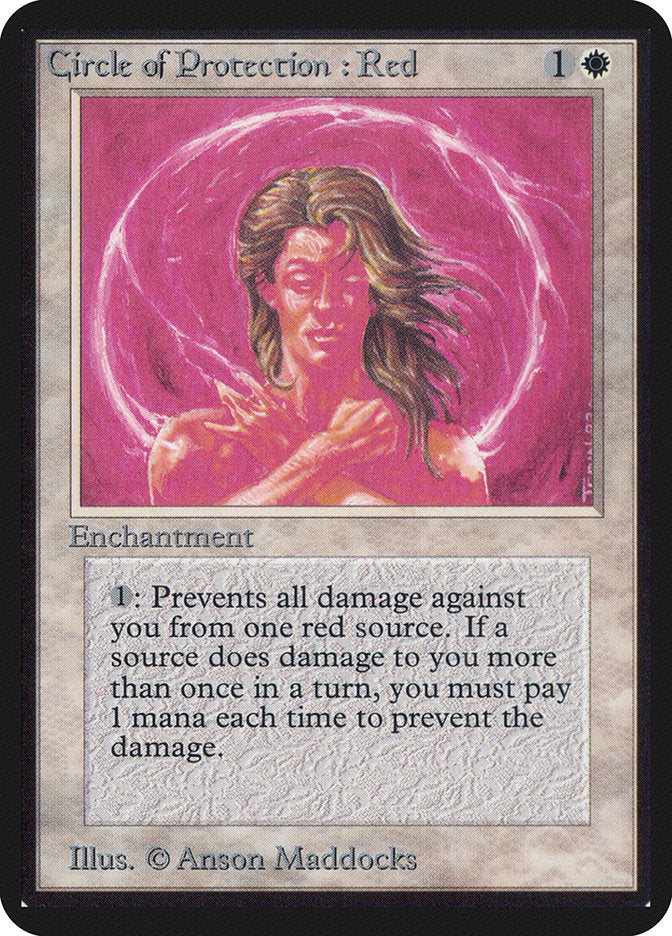 Circle of Protection: Red [Limited Edition Alpha] | Game Haven TX
