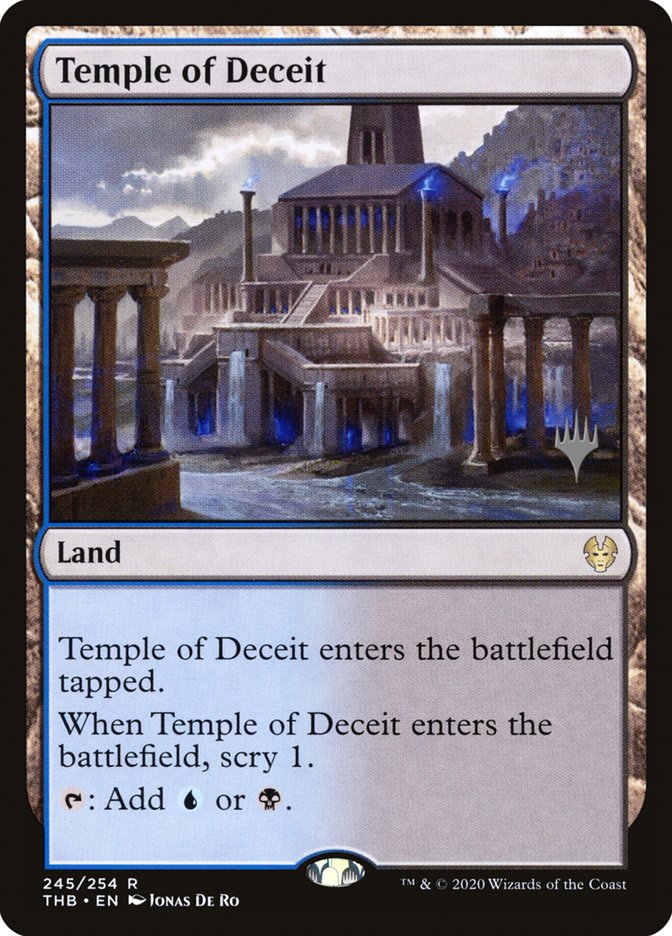 Temple of Deceit (Promo Pack) [Theros Beyond Death Promos] | Game Haven TX