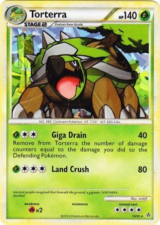 Torterra (10/95) (Cracked Ice Holo) [HeartGold & SoulSilver: Unleashed] | Game Haven TX