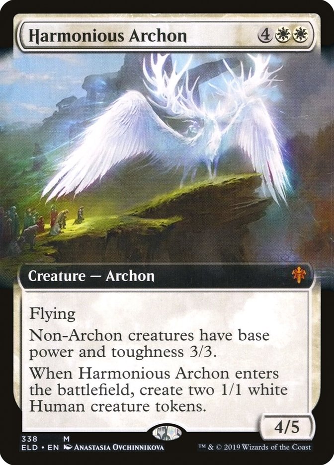 Harmonious Archon (Extended Art) [Throne of Eldraine] | Game Haven TX