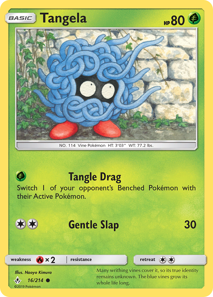 Tangela (16/214) [Sun & Moon: Unbroken Bonds] | Game Haven TX