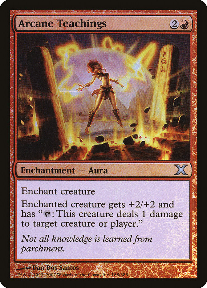 Arcane Teachings (Premium Foil) [Tenth Edition] | Game Haven TX