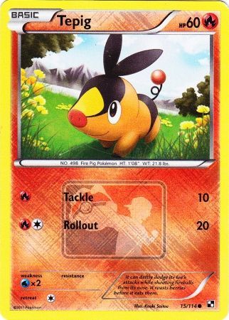 Tepig (15/114) (League Promo) [Black & White: Base Set] | Game Haven TX