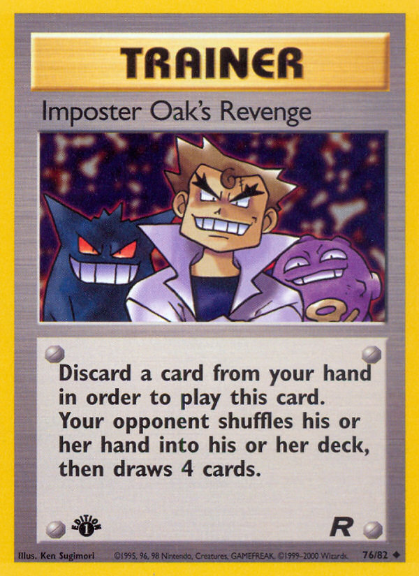 Imposter Oak's Revenge (76/82) [Team Rocket 1st Edition] | Game Haven TX