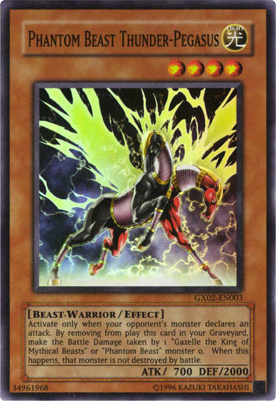 Phantom Beast Thunder-Pegasus [GX02-EN003] Super Rare | Game Haven TX