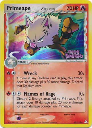 Primeape (50/110) (Delta Species) (Stamped) [EX: Holon Phantoms] | Game Haven TX
