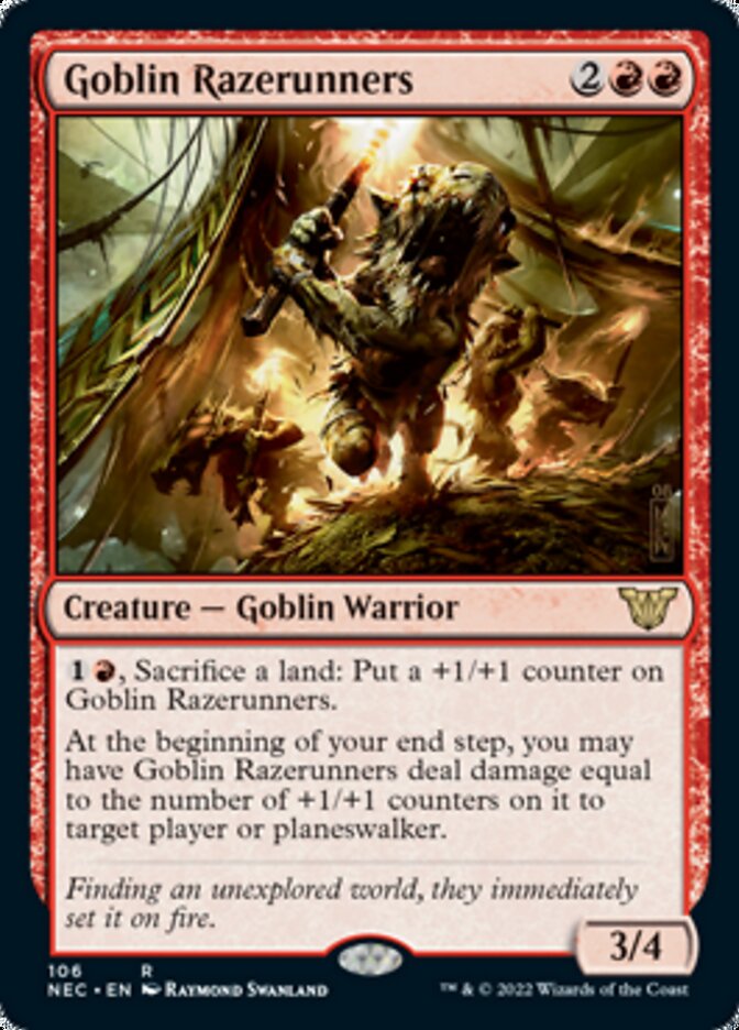 Goblin Razerunners [Kamigawa: Neon Dynasty Commander] | Game Haven TX