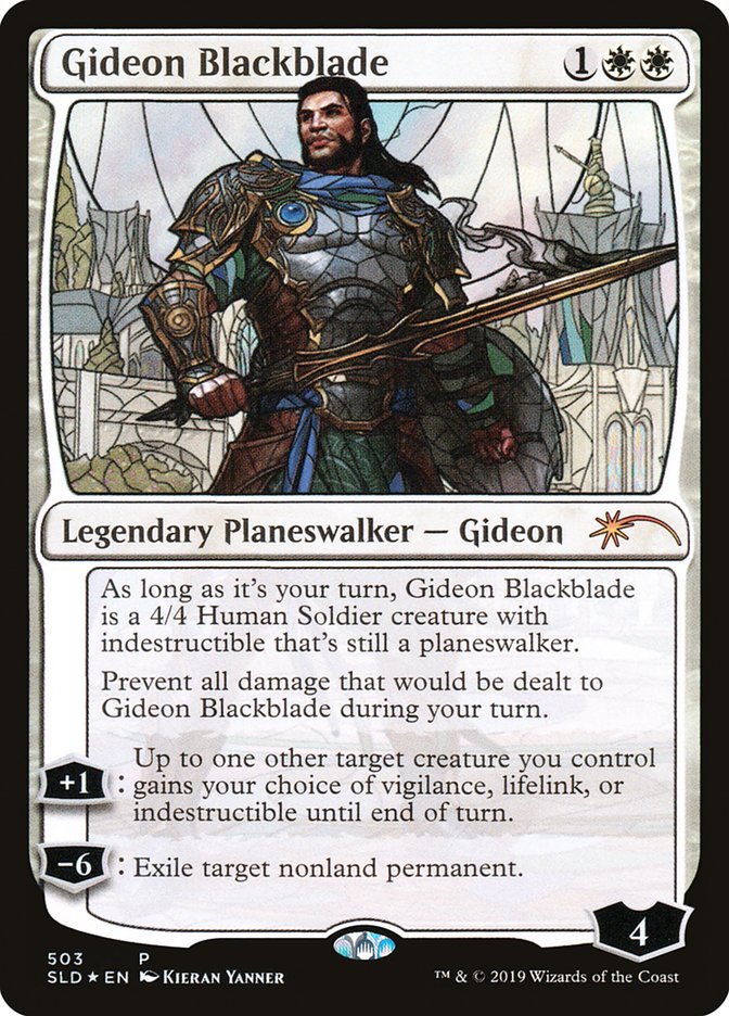Gideon Blackblade (Stained Glass) [Secret Lair Drop Promos] | Game Haven TX