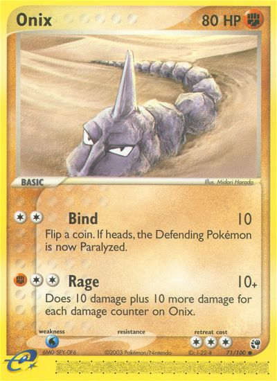 Onix (71/100) [EX: Sandstorm] | Game Haven TX