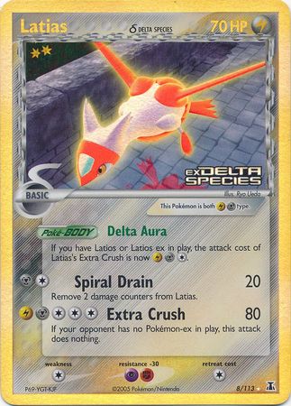 Latias (8/113) (Delta Species) (Stamped) [EX: Delta Species] | Game Haven TX