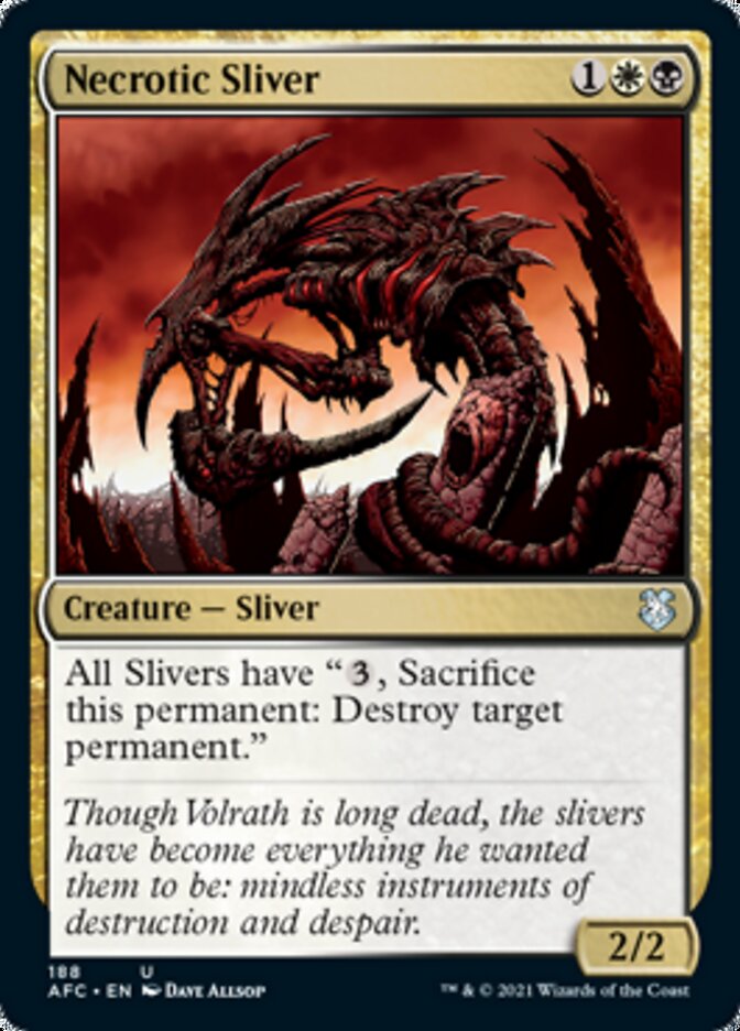 Necrotic Sliver [Dungeons & Dragons: Adventures in the Forgotten Realms Commander] | Game Haven TX