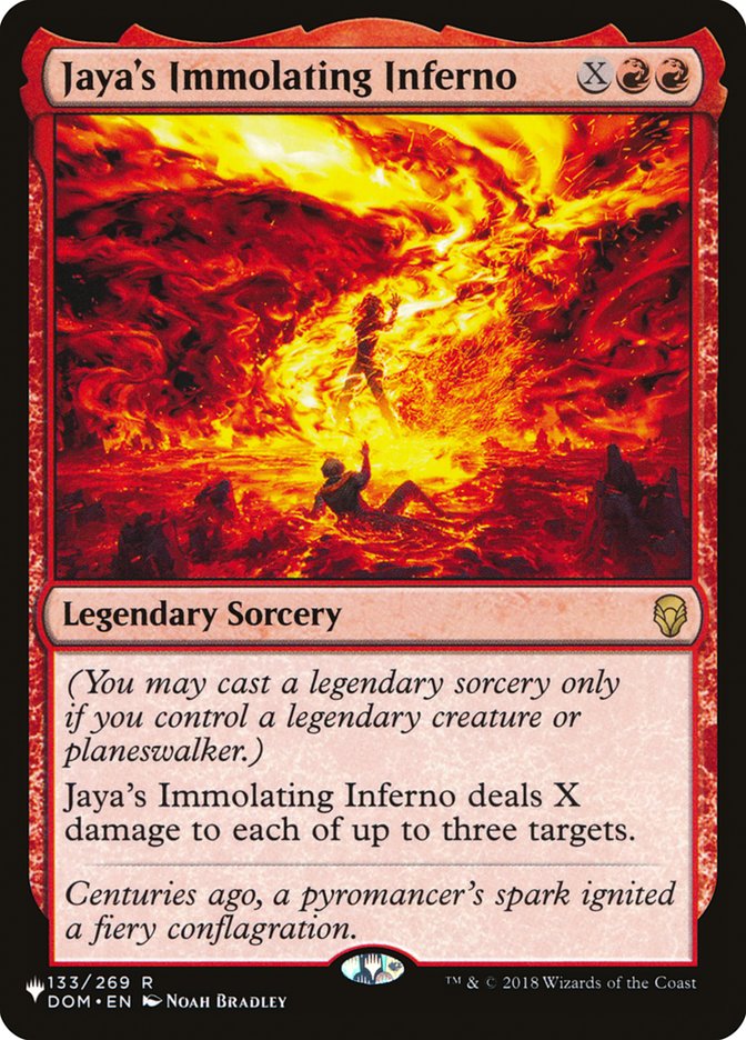 Jaya's Immolating Inferno [The List] | Game Haven TX