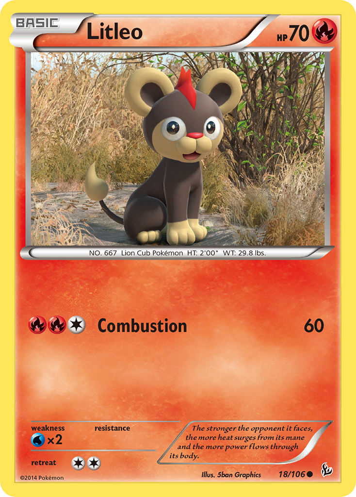 Litleo (18/106) [XY: Flashfire] | Game Haven TX