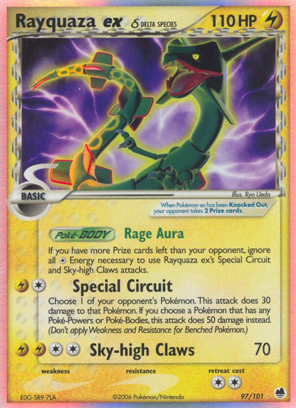 Rayquaza ex (97/101) (Delta Species) [EX: Dragon Frontiers] | Game Haven TX
