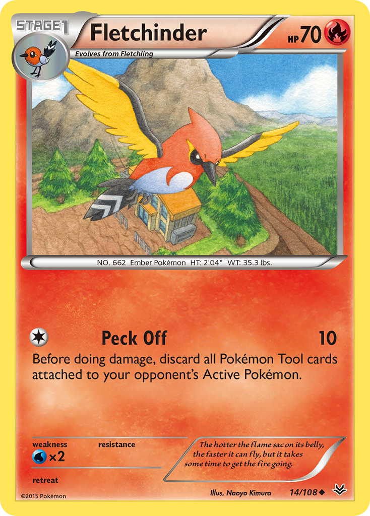 Fletchinder (14/108) [XY: Roaring Skies] | Game Haven TX