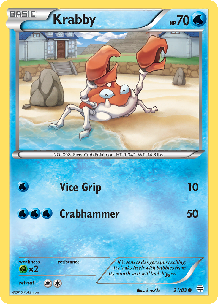 Krabby (21/83) [XY: Generations] | Game Haven TX