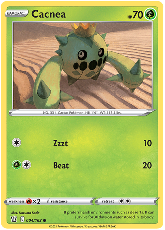 Cacnea (004/163) [Sword & Shield: Battle Styles] | Game Haven TX