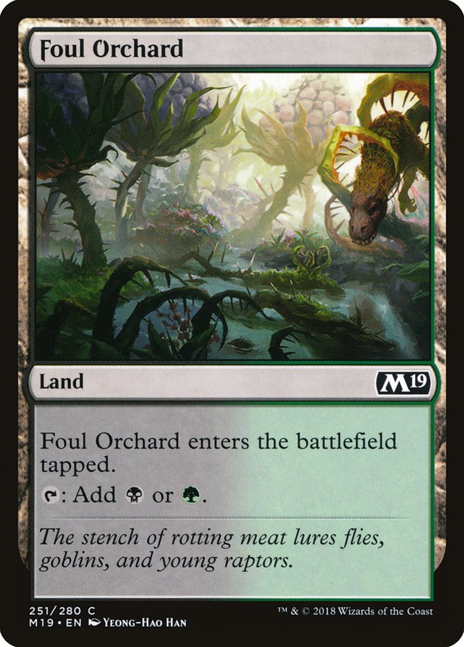 Foul Orchard [Core Set 2019] | Game Haven TX
