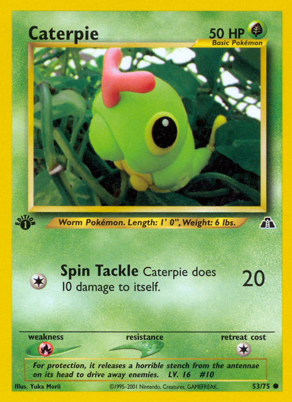 Caterpie (53/75) [Neo Discovery 1st Edition] | Game Haven TX