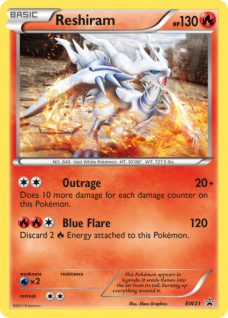 Reshiram (BW23) [Black & White: Black Star Promos] | Game Haven TX