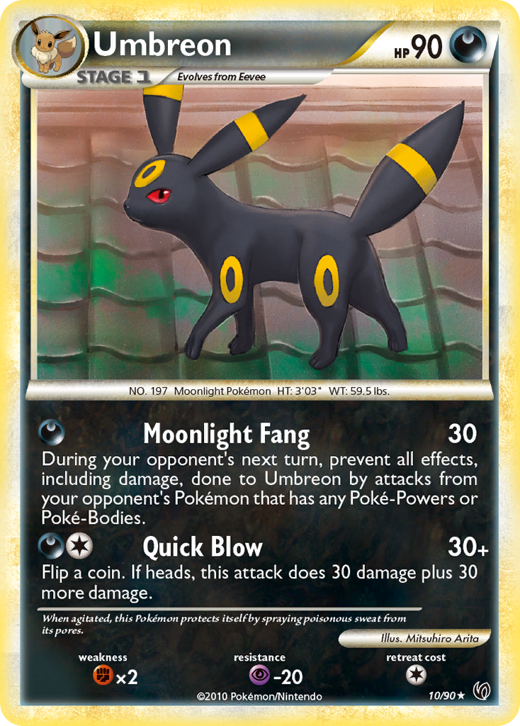 Umbreon (10/90) [HeartGold & SoulSilver: Undaunted] | Game Haven TX
