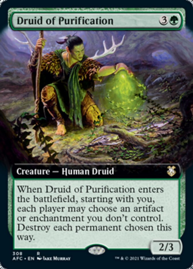 Druid of Purification (Extended) [Dungeons & Dragons: Adventures in the Forgotten Realms Commander] | Game Haven TX