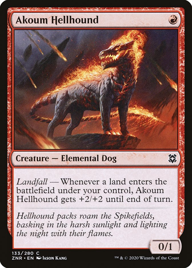 Akoum Hellhound [Zendikar Rising] | Game Haven TX