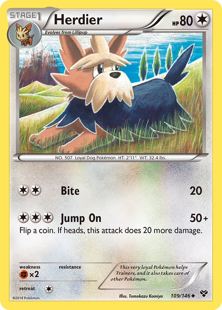 Herdier (109/146) [XY: Base Set] | Game Haven TX