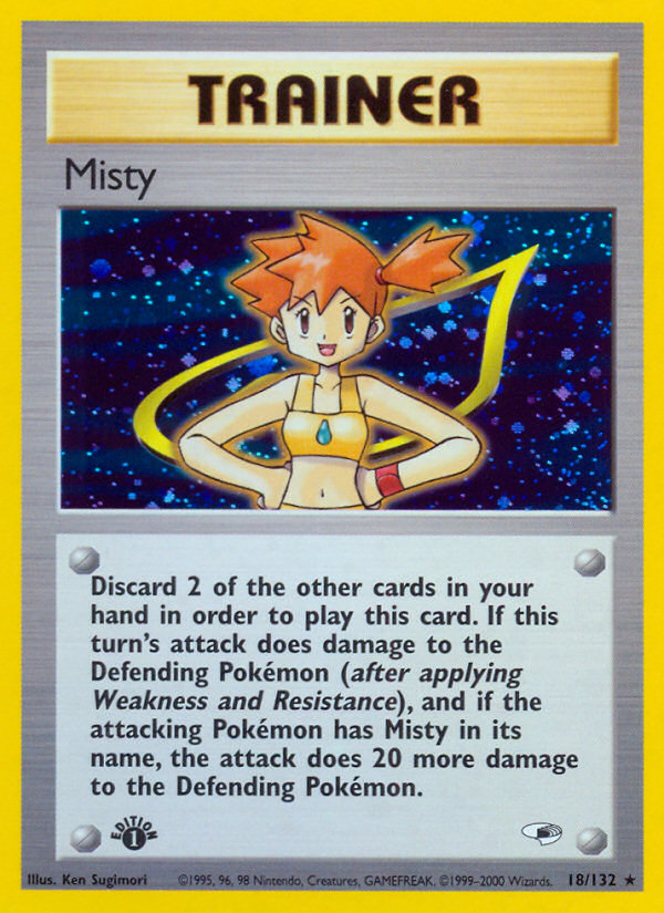 Misty (18/132) [Gym Heroes 1st Edition] | Game Haven TX