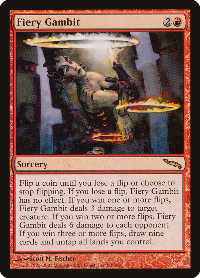 Fiery Gambit [Mirrodin] | Game Haven TX