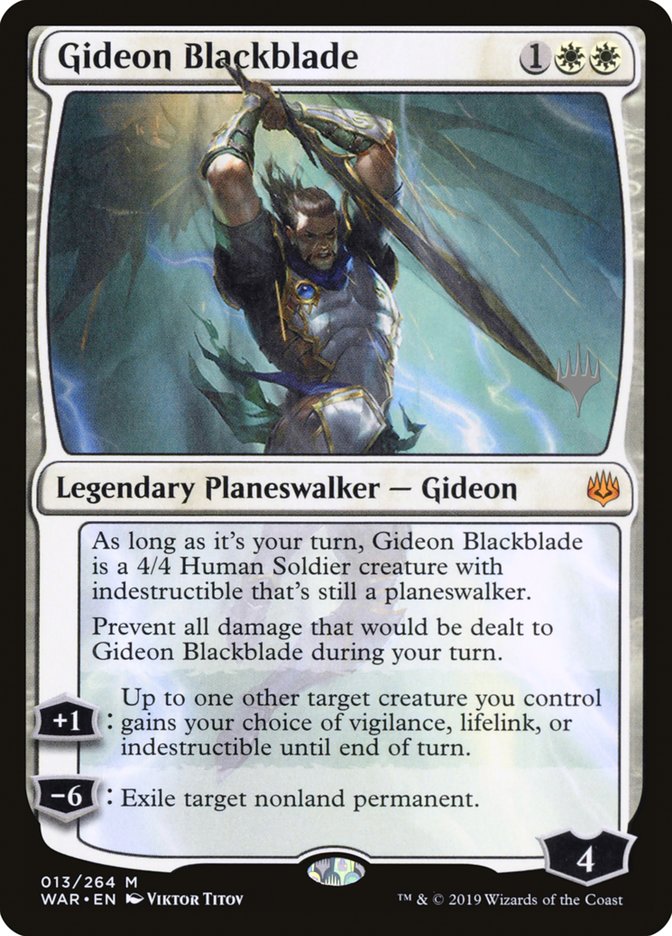 Gideon Blackblade [War of the Spark Promos] | Game Haven TX