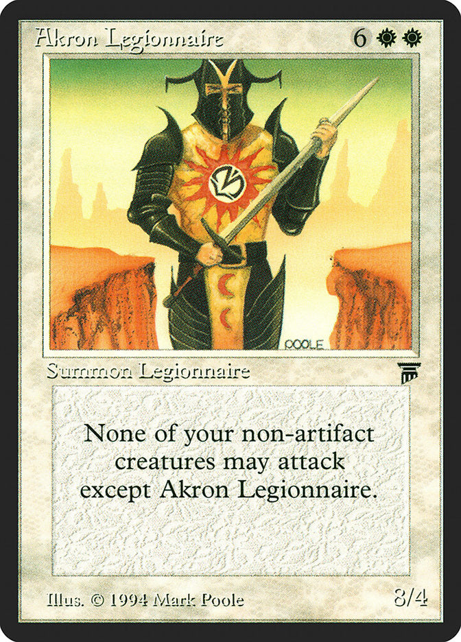 Akron Legionnaire [Legends] | Game Haven TX