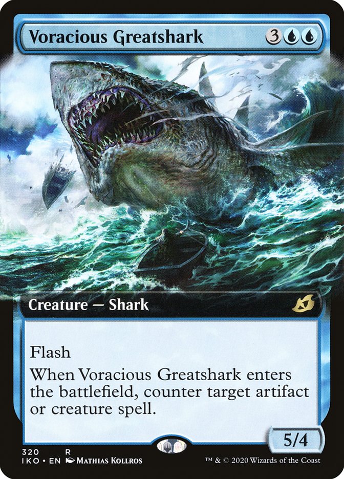 Voracious Greatshark (Extended Art) [Ikoria: Lair of Behemoths] | Game Haven TX