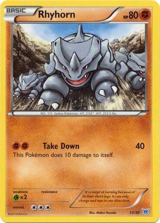 Rhyhorn (15/30) [XY: Trainer Kit 2 - Latios] | Game Haven TX
