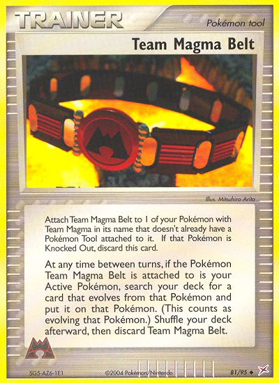 Team Magma Belt (81/95) [EX: Team Magma vs Team Aqua] | Game Haven TX