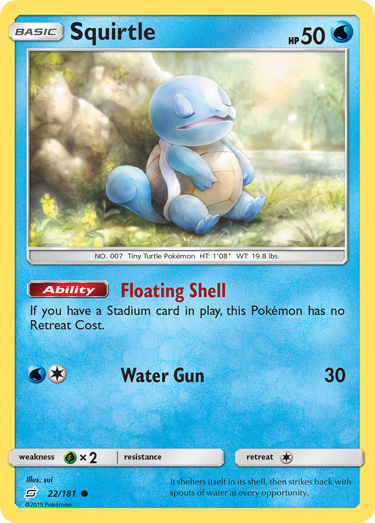 Squirtle (22/181) [Sun & Moon: Team Up] | Game Haven TX