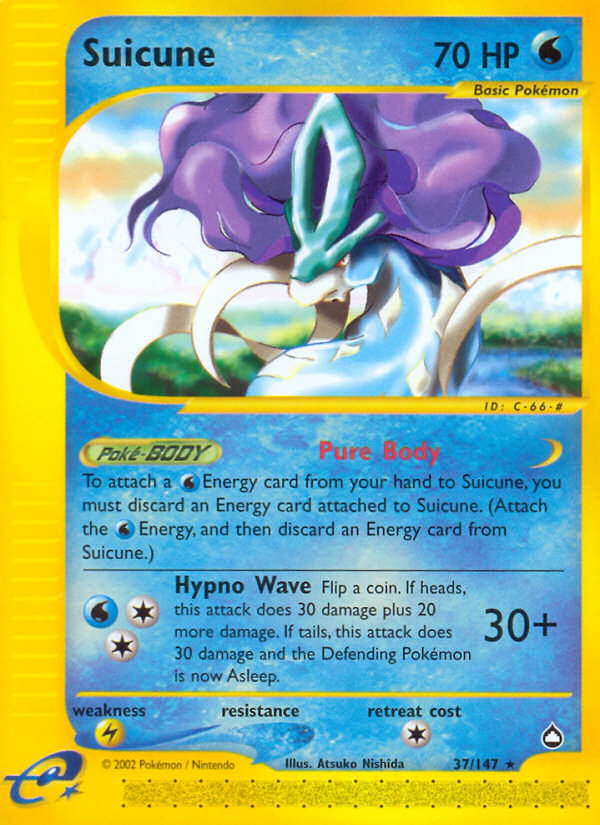 Suicune (37/147) [Aquapolis] | Game Haven TX