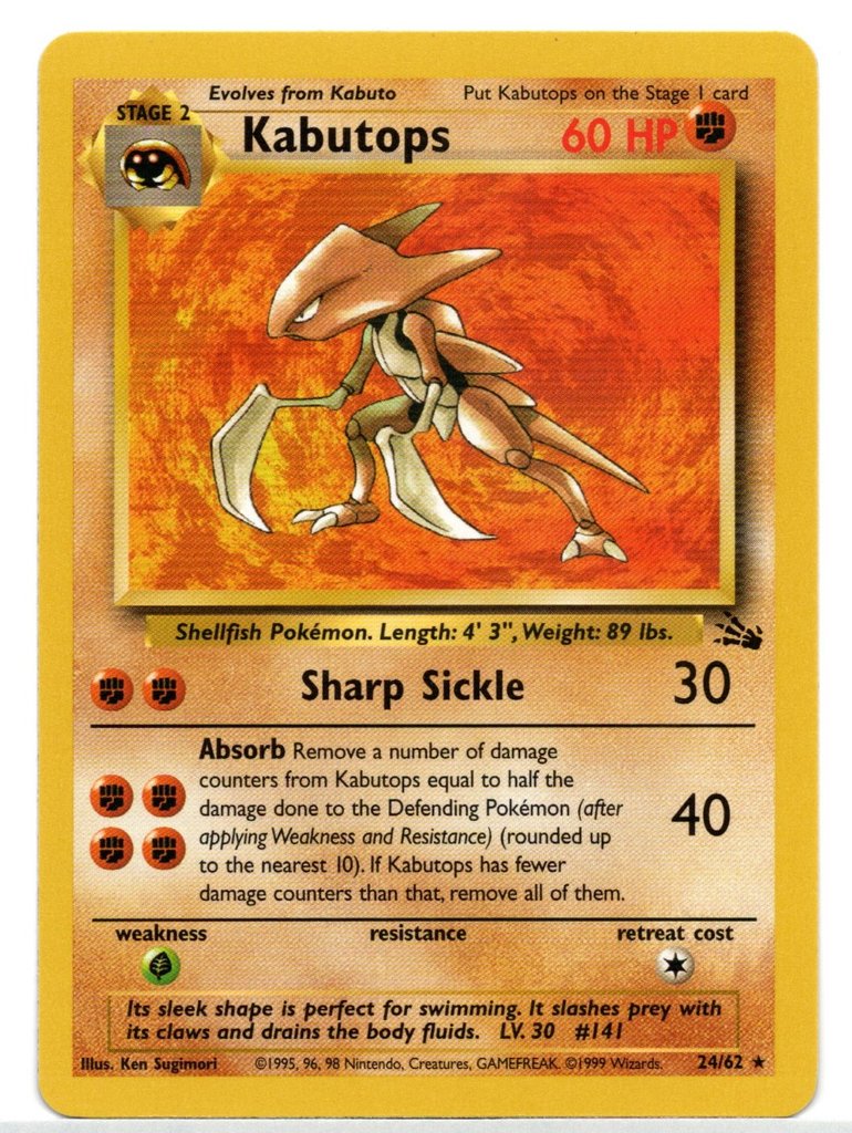 Kabutops (24/62) [Fossil Unlimited] | Game Haven TX