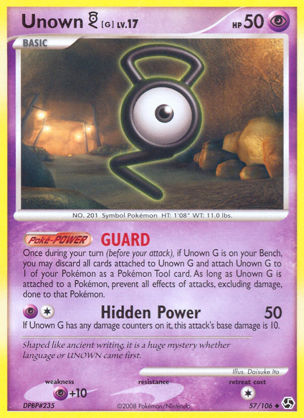 Unown G (57/106) [Diamond & Pearl: Great Encounters] | Game Haven TX