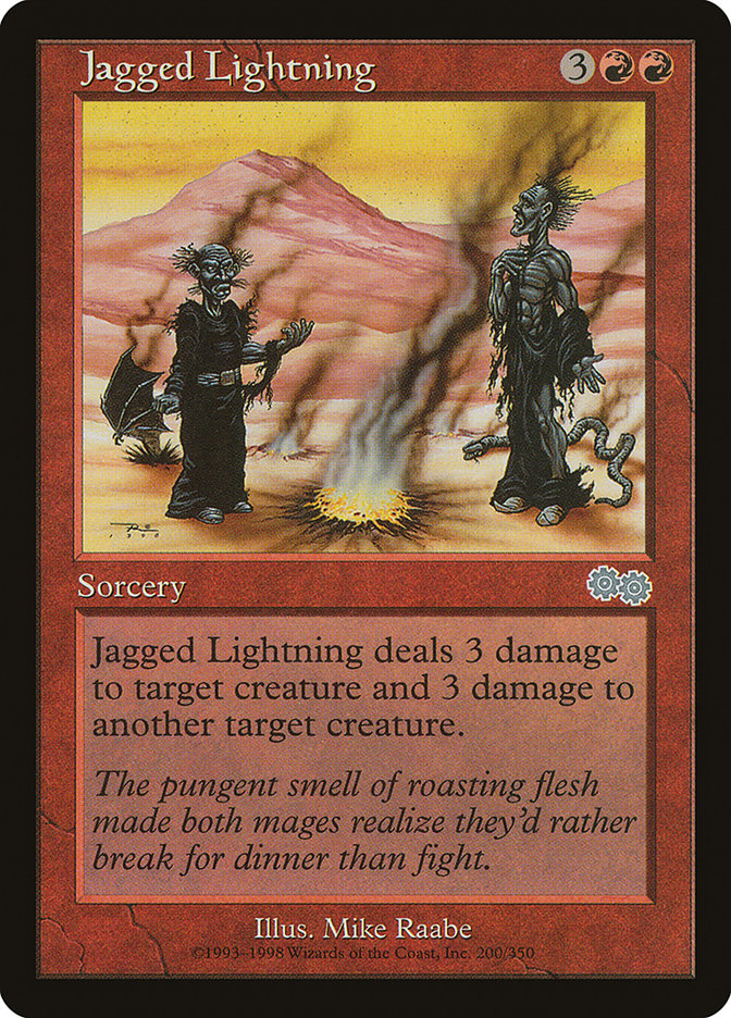 Jagged Lightning [Urza's Saga] | Game Haven TX