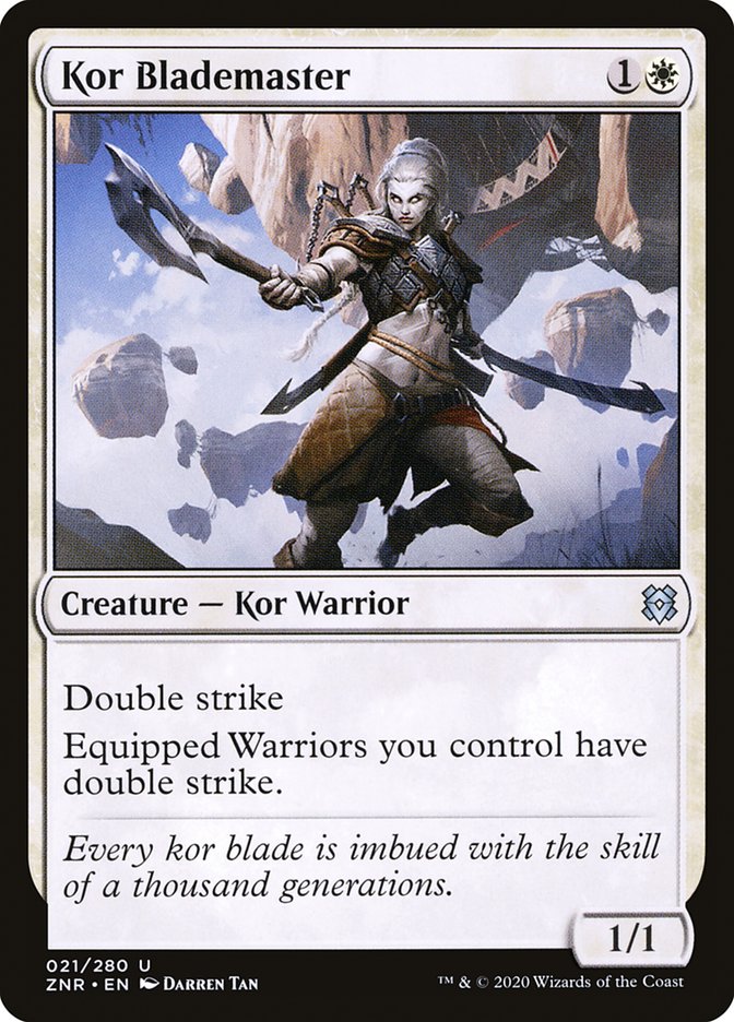 Kor Blademaster [Zendikar Rising] | Game Haven TX