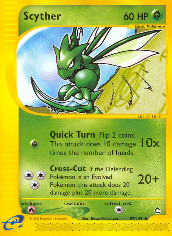 Scyther (57/147) [Aquapolis] | Game Haven TX