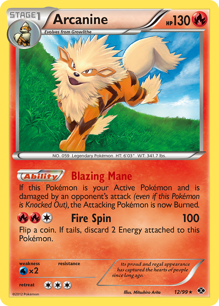 Arcanine (12/99) [Black & White: Next Destinies] | Game Haven TX