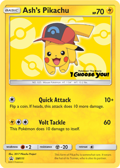 Ash's Pikachu (SM111) [Sun & Moon: Black Star Promos] | Game Haven TX